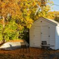 white shed