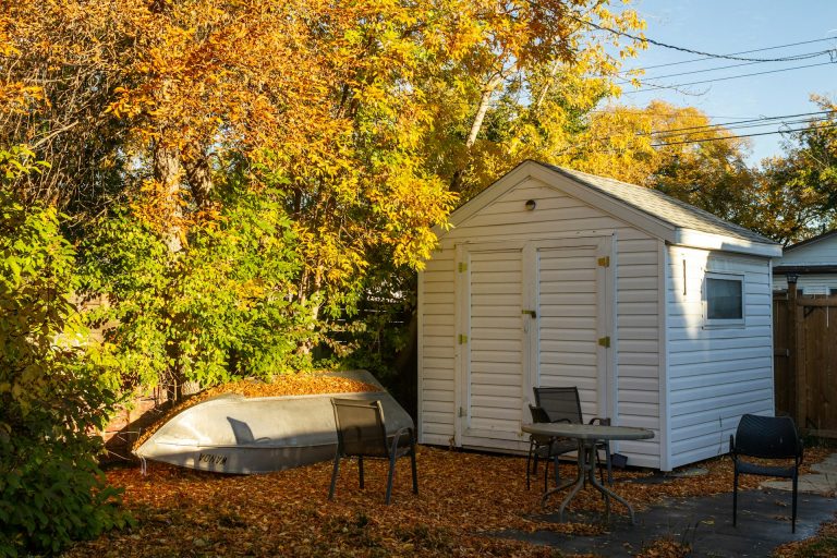 white shed